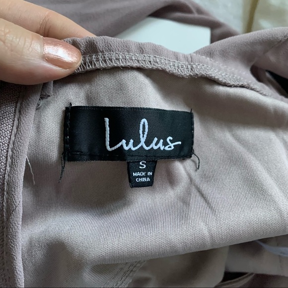 Lulus Dusty Violet High Neck Formal Dress Sz S - Picture 6 of 6